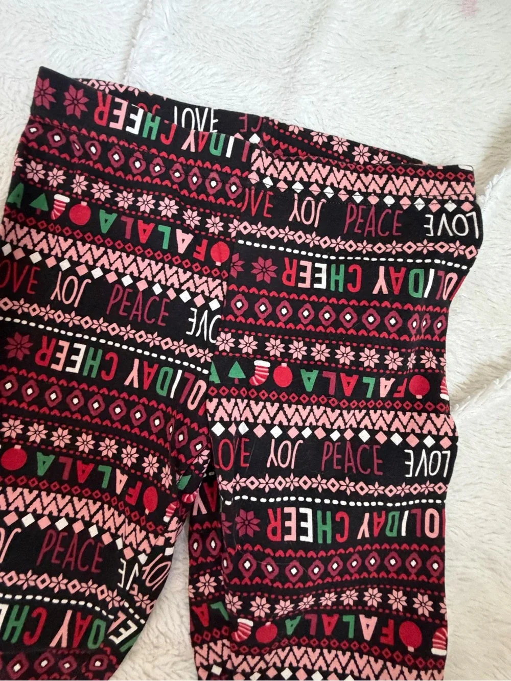 Bkind Christmas Girls Leggings Set Size 7